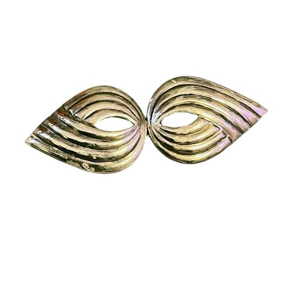 Mimi di N 1986 Silver Tone Sculptural Belt Buckle - Picture 2 of 9